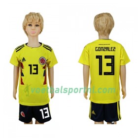 Colombia Gonzalez 13 Kind Thuis Tenue WK voetbal 2018